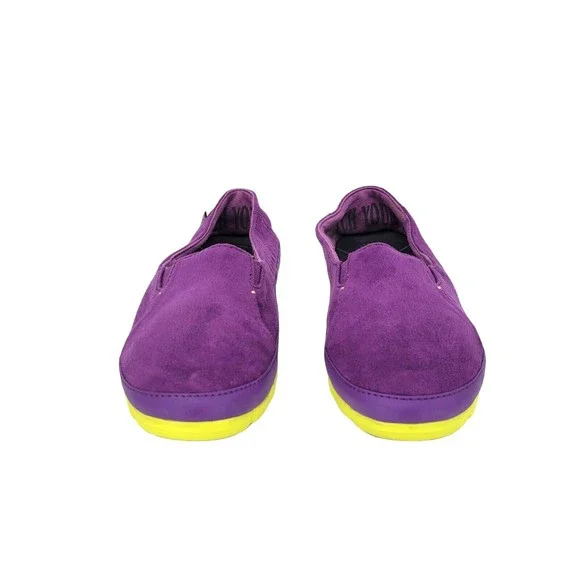 Crocs Womens Shoes Size 7 Purple Suede Slip On Sneakers 15514 - Picture 3 of 10